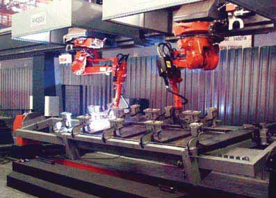 Сварочные роботы поставленные на завод НефАЗ